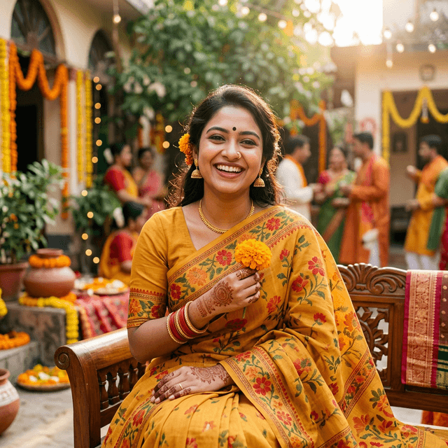 উজ্জ্বল উৎসব সাজ